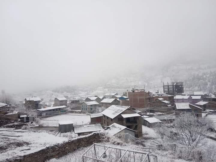 उच्च पहाडि क्षेत्रमा वर्षा र हिमपात