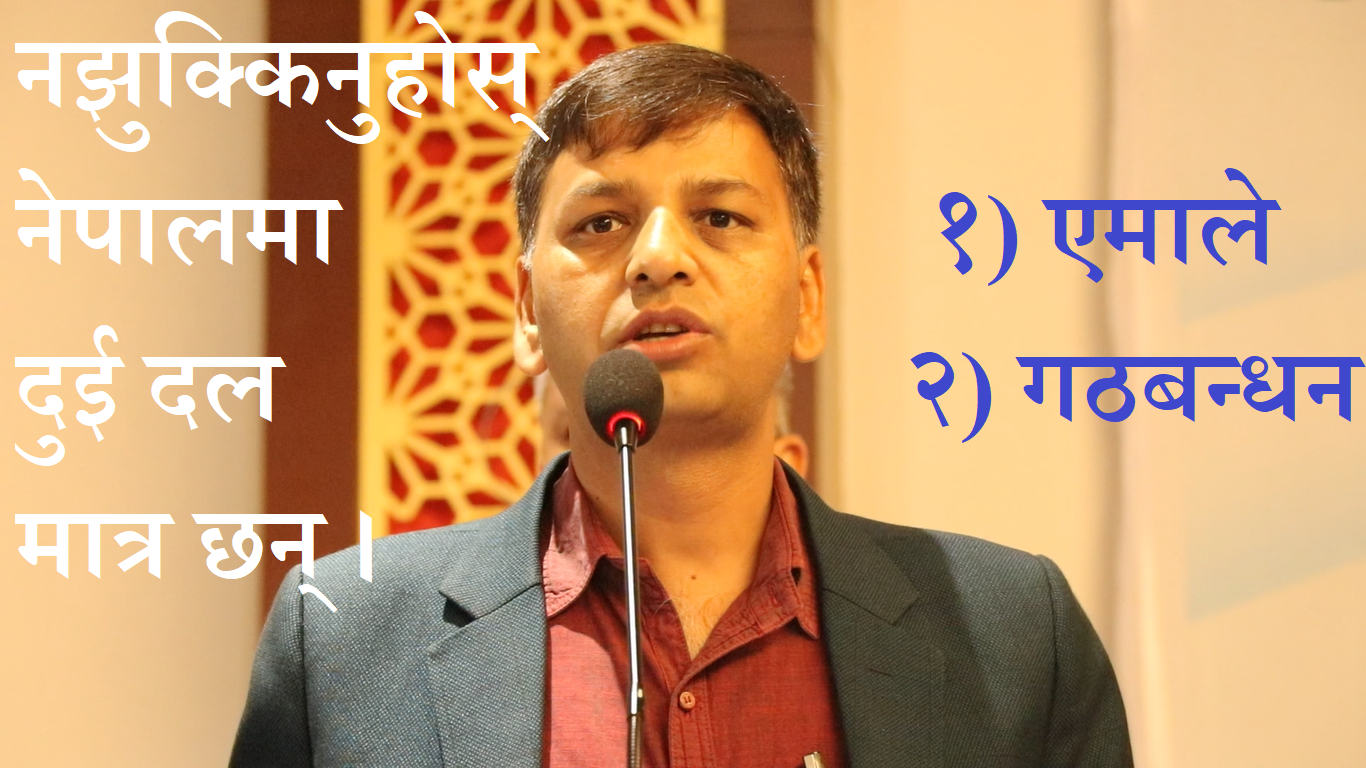 नेपालमा अब २ दलमात्र छन्, एउटा एमाले–अर्को गठबन्धनः विष्णु रिजाल