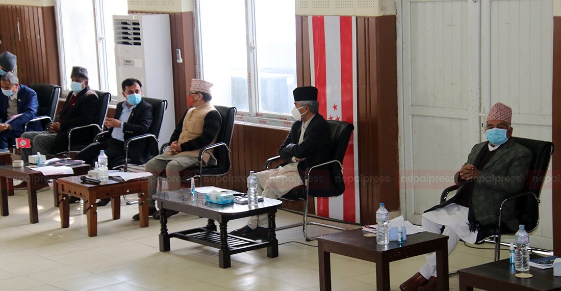 सीट बाँडफाँटबारे छलफल गर्न कांग्रेस पदाधिकारी बैठक बस्दै