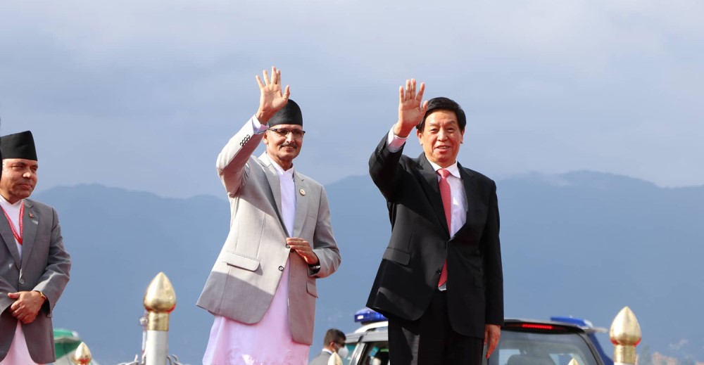 नेपाल आइपुग्यो चिनियाँ राष्ट्रिय जनकंग्रेसका अध्यक्ष ली चान्सु नेतृत्वको टोली